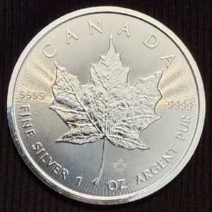 1 oz Canadian Maple Leaf Pure Silver Coin (Random Year)