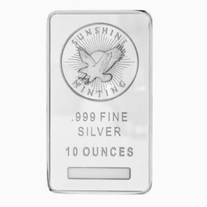 10 oz Sunshine Minting Pure Silver Bar